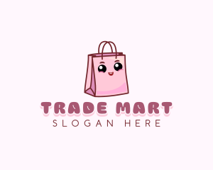 Happy Shopping Bag logo design