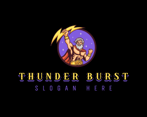 Mighty Thunder Thor logo design