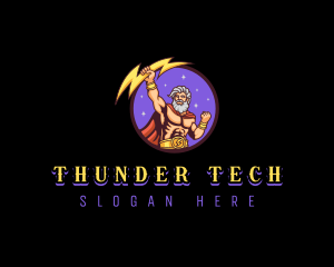 Mighty Thunder Thor logo design