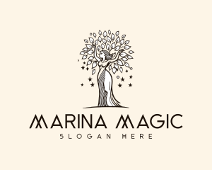 Goddess Woman Tree logo design