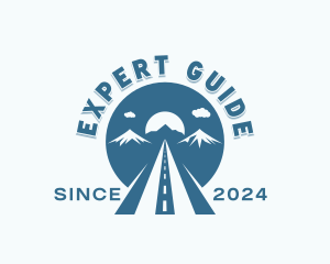 Travel Mountain Road logo design