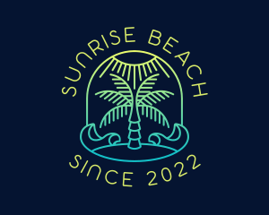 Summer Island Beach  logo design