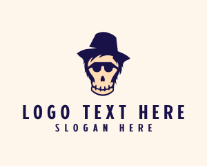 Halloween Skull Hat logo