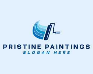 Paint Roller Handyman logo design