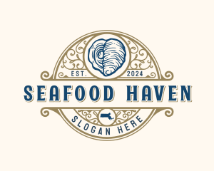 Massachusetts Oyster Seafood  logo design