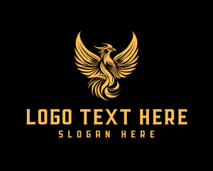 Bird Mythical Phoenix logo