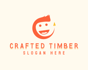 Kiddie Origami Plane logo design