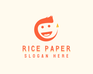 Kiddie Origami Plane logo design