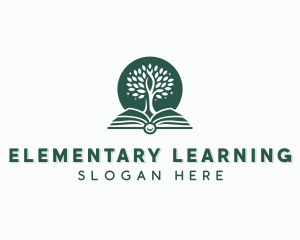 Learning Book Tree logo design