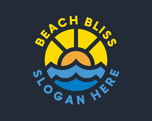 Sunshine Ocean Wave logo design