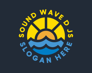 Sunshine Ocean Wave logo design