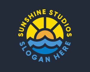 Sunshine Ocean Wave logo design