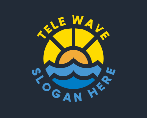 Sunshine Ocean Wave logo design