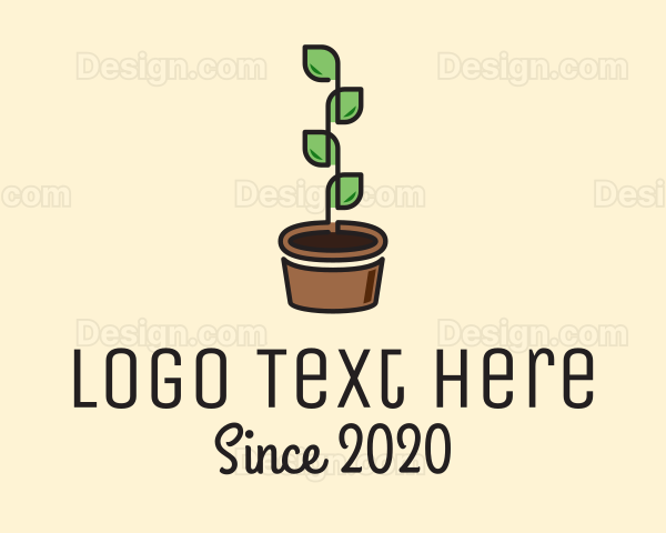 Indoor Plant Pot Logo