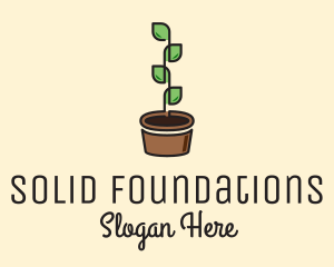 Indoor Plant Pot  Logo