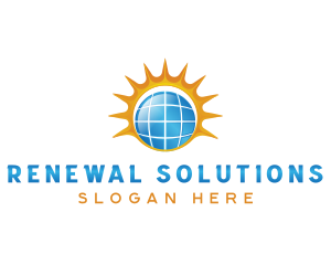 Energy Solar Panel logo design