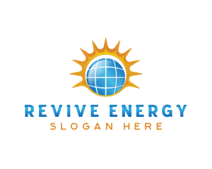 Energy Solar Panel logo design