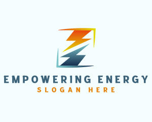 Electric Energy Lightning Bolt  logo design