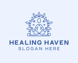 Yoga Healing Meditation logo design