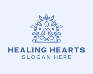 Yoga Healing Meditation logo design