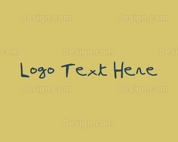 Craft Pen Handwriting Logo