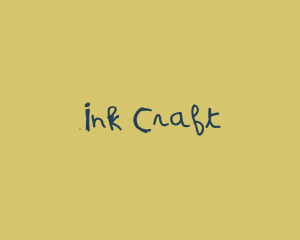 Craft Pen Handwriting logo design