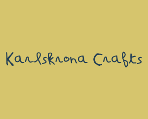 Craft Pen Handwriting logo design