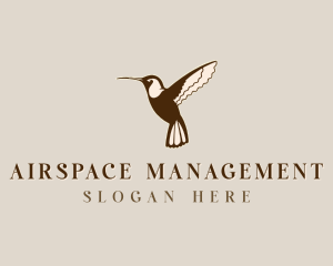 Flying Hummingbird Nature logo