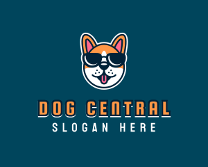 Cool Dog Glasses logo design