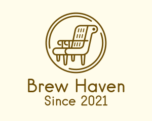 Armchair Furniture Badge logo design