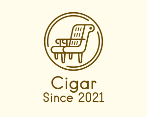 Armchair Furniture Badge logo design