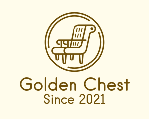 Armchair Furniture Badge logo design