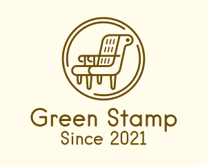 Armchair Furniture Badge logo design