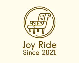 Armchair Furniture Badge logo design