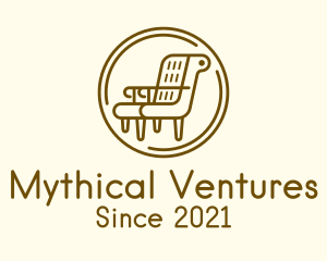 Armchair Furniture Badge logo design