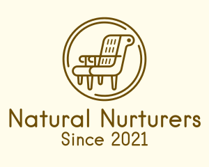 Armchair Furniture Badge logo design