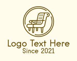 Seat - Armchair Furniture Badge logo design