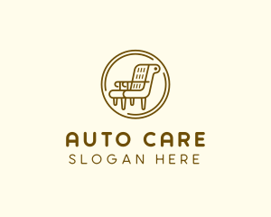 Armchair Furniture Badge logo design