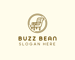 Armchair Furniture Badge logo design