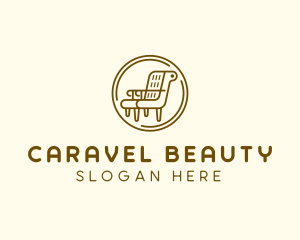 Armchair Furniture Badge logo design