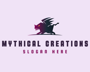 Angry Beast Monster logo design