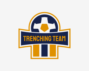 Soccer Team Cross logo design