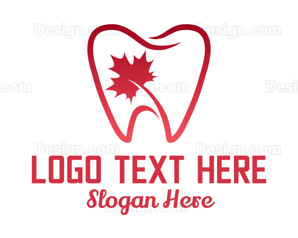 Maple Leaf Tooth Logo