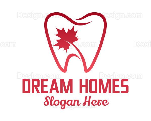 Maple Leaf Tooth Logo