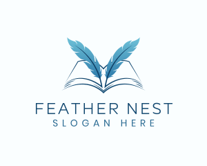 Feather Book Author logo