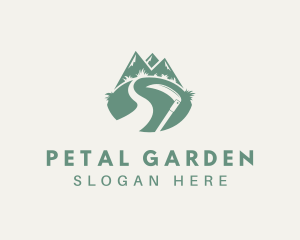 Mountain Grass Scythe logo design