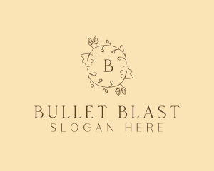 Autumn Leaf Wreath logo design