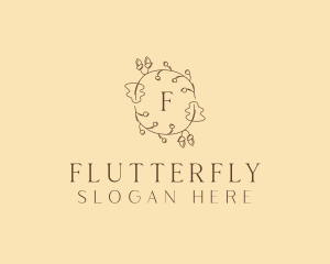 Autumn Leaf Wreath logo design