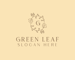 Autumn Leaf Wreath logo