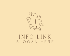 Autumn Leaf Wreath logo design